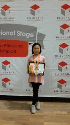 Орозобекова Алиман, "Science" номинациясында 2-орун